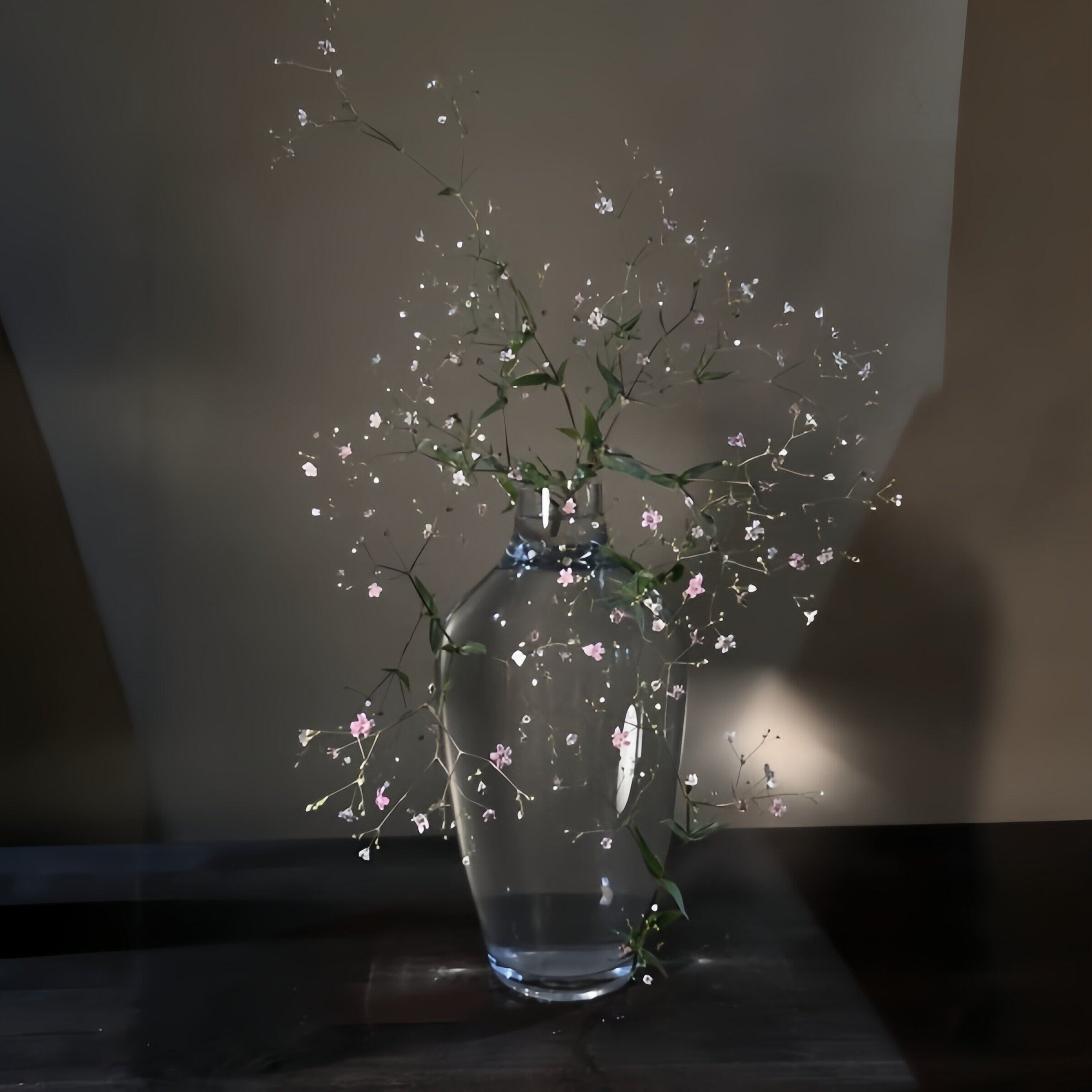 日式透明花瓶玻璃水培高硼硅禅意花器高级新中式培养器皿家居摆件
