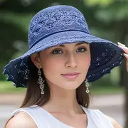 可水洗折叠帽子女春夏季防紫外线