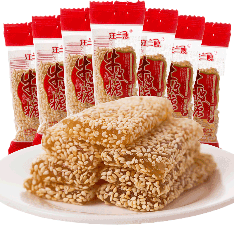 老式花生牛皮糖牛筋糖正宗手工花生芝麻軟糖懷舊小吃休閑食品散裝