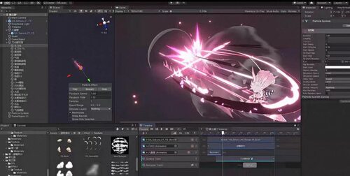 Unity3d手绘cg特效课程131节2d风格化粒子U3D有素材教程虚拟