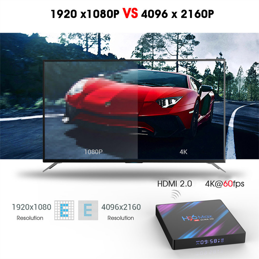 H96 MAX 스마트 TV 박스 안드로이드 11 4G 64GB 32G 4K GOOGLE 보이스