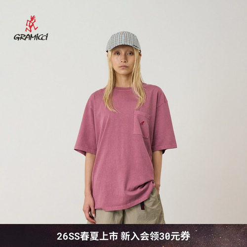 【26新款】GRAMICCI小野人水洗LOGO休闲短袖T恤G304-OGJ-PG