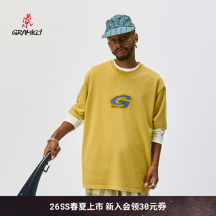 GRAMICCI小野人休闲手绘涂鸦图案短袖 T恤G6SU T105 26新款