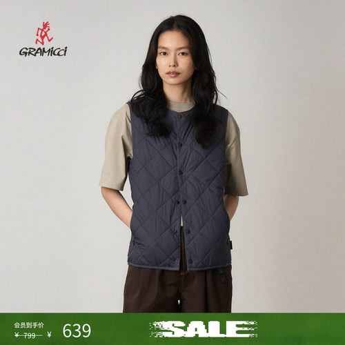 【季末折扣】GRAMICCI小野人男女保暖中棉上衣外套马甲G5FU-J032