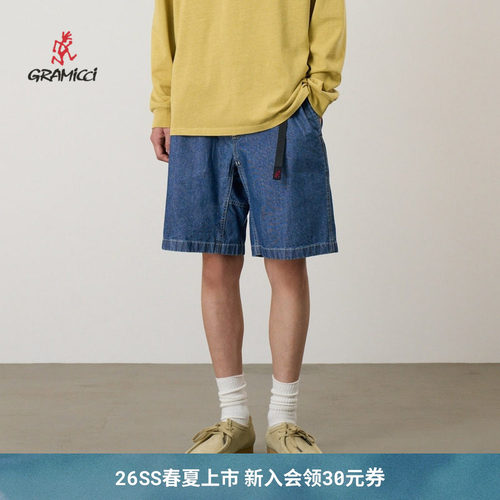 【26新款】GRAMICCI小野人男款春夏牛仔轻工装风格短裤G6SM-P013