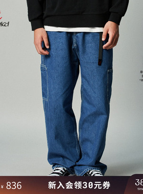 【季末折扣】GRAMICCI小野人男士贴袋大口袋裤牛仔长裤G5FM-P058