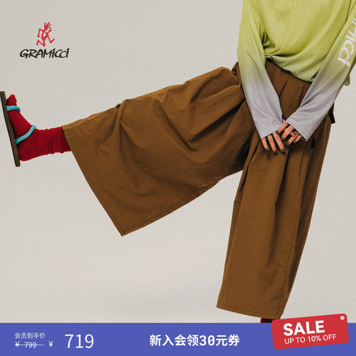 26新款小野人休闲阔腿裤裙女