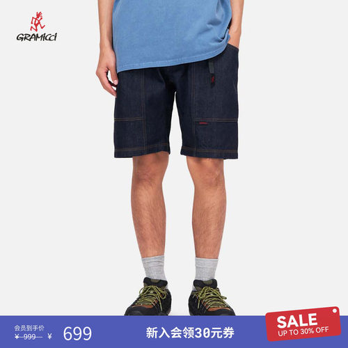 GRAMICCI牛仔贴袋短裤