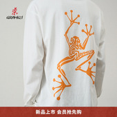 26春 GRAMICCI小野人男女同款 图案印花针织长袖 T恤G6SU T108