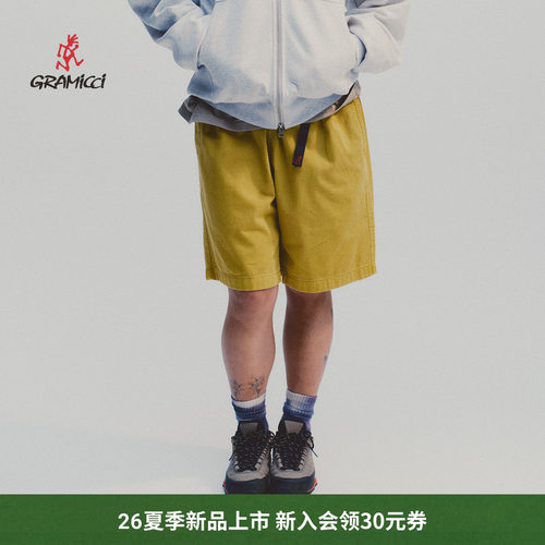 【26夏】GRAMICCI小野人男士户外运动休闲滑板短裤子G4SM-P123