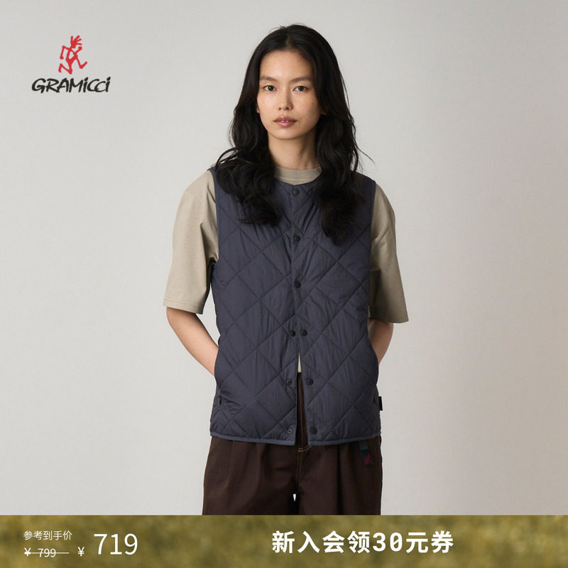 【季末折扣】GRAMICCI小野人男女同款中棉马甲外套上衣G5FU-J032