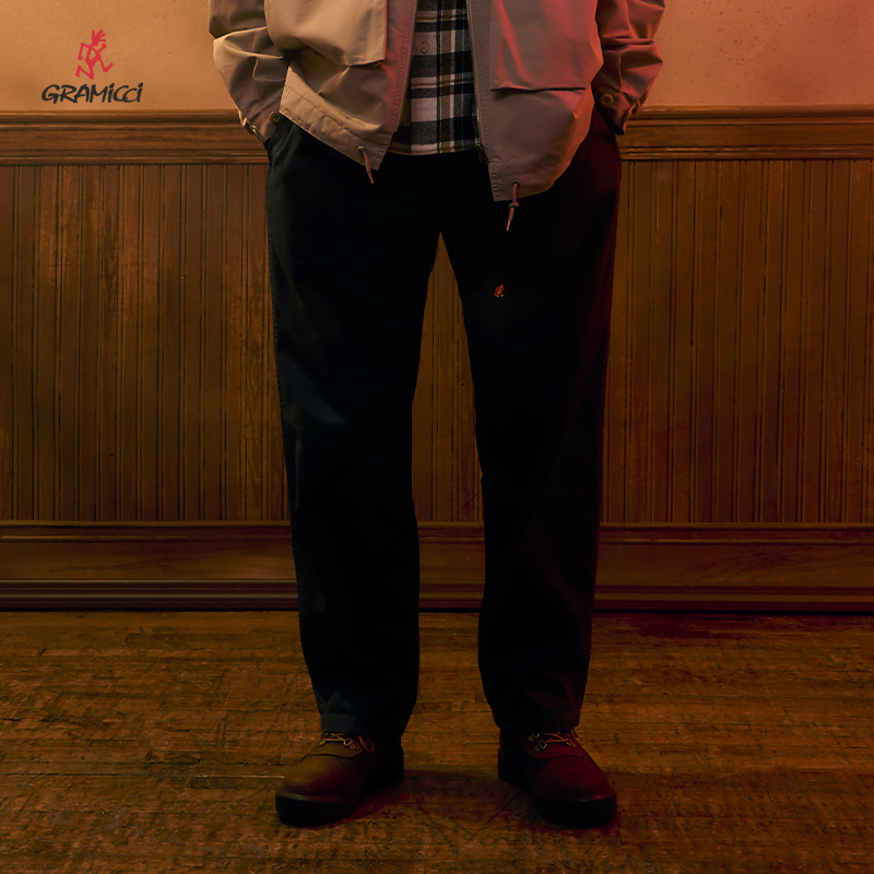 【ADSUM联名】GRAMICCI24冬纯棉休闲裤经典直筒裤F3032耐磨通勤裤