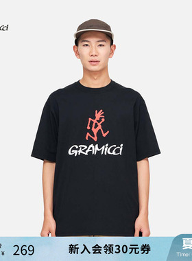 GRAMICCI小野人LOGO男女同款圆领夏季户外运动短袖T恤G4SU-T097