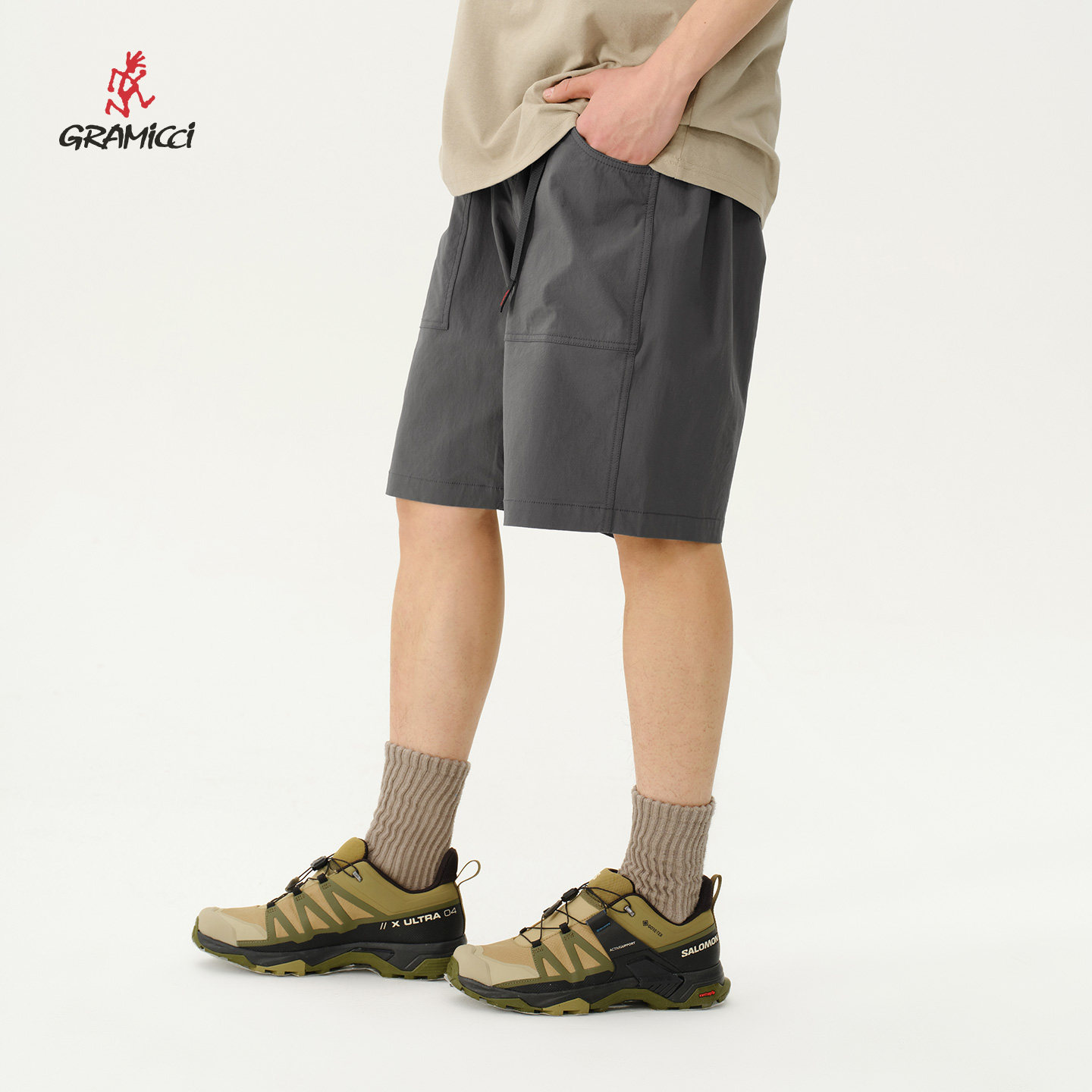 GRAMICCI小野人凉感面料休闲男款短裤五分裤GMP-25SC03,男装,短裤,淘宝优惠券,粉丝福利购,淘宝优惠卷