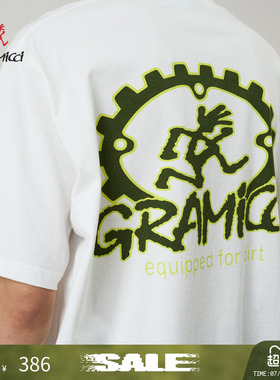 【季末折扣】GRAMICCI小野人夏休闲图案印花纯棉短袖T恤G6SU-T102
