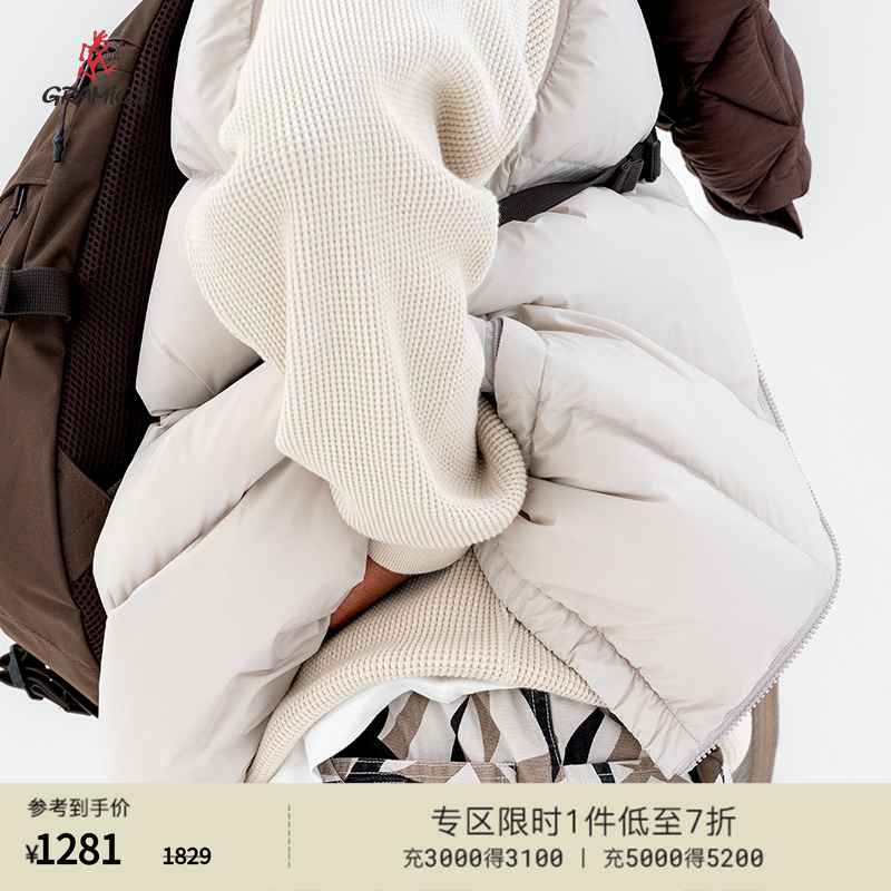 小野人冬季羽绒马甲外套