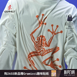 T恤G6SU 图案印花针织长袖 GRAMICCI小野人男女同款 T108 26新款