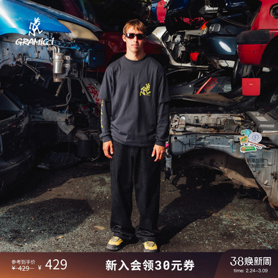 【26新款】GRAMICCI小野人男款图案印花休闲短袖T恤G6SU-T107