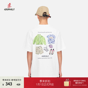 【25春】GRAMICCI小野人印花图案圆领短袖T恤G5SU-T167