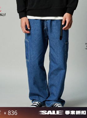 【季末折扣】GRAMICCI小野人男士贴袋大口袋裤牛仔长裤G5FM-P058