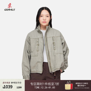 小野人新品 GRAMICCI 帆布复古风夹克J071休闲舒适外套 25春