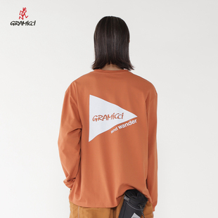 GRAMICCI小野人24秋运动长袖 wander联名 T恤F3015跑步T恤 and