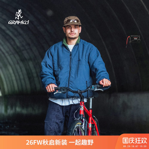 Gramicci小野人仿羊羔绒夹克男