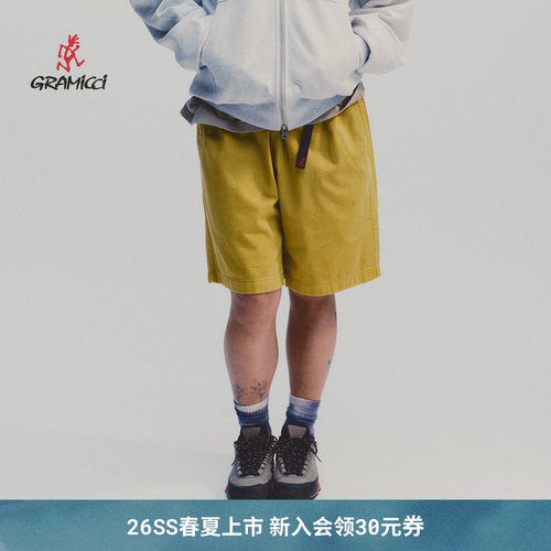 【26新款】GRAMICCI小野人春夏男士运动休闲滑板短裤子G4SM-P123