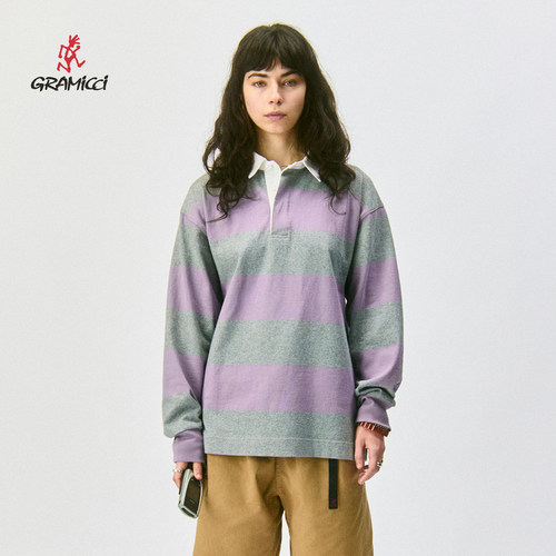男女同款卫衣条纹POLO衫针织上衣