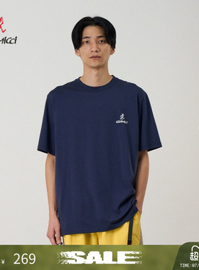 【季末折扣】GRAMICCI小野人印花logo圆领抗皱短袖T恤G4SU-T096