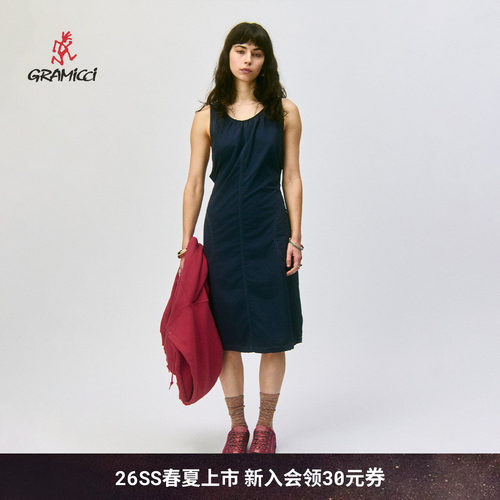 【26新款】GRAMICCI小野人夏季防泼水防晒无袖连衣裙女G6SW-J079