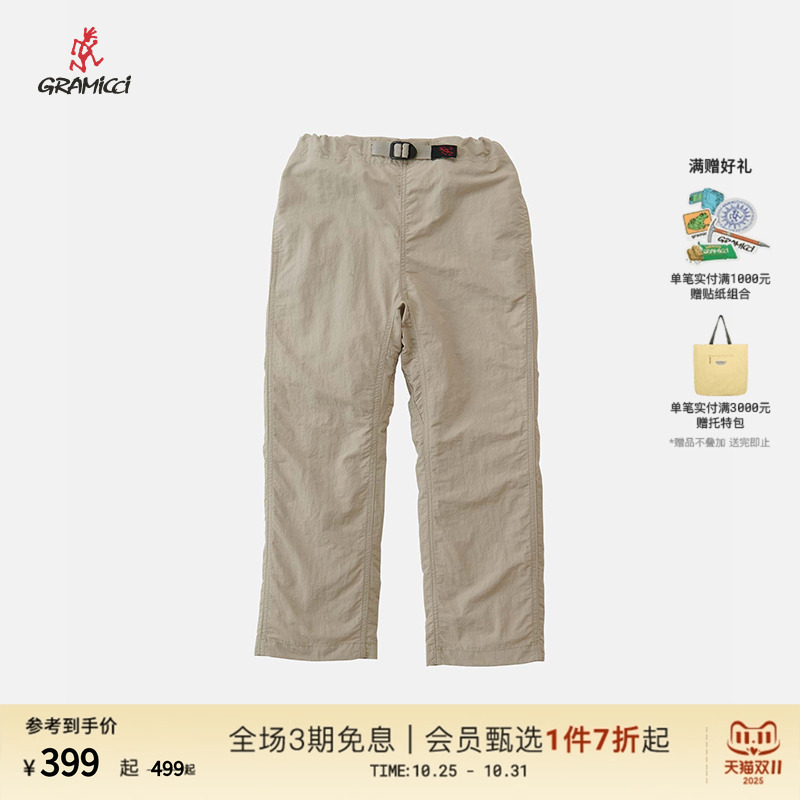 【25春】gramicci小野人新品儿童尼龙直筒裤G5SK-P202-K-J