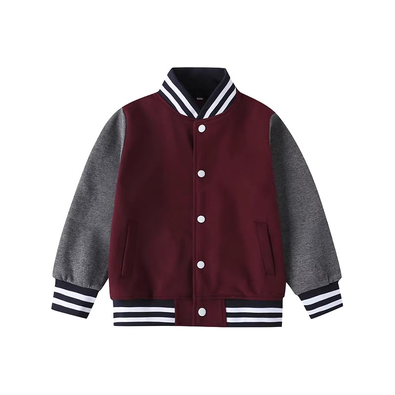 英伦学院风学生校服条纹立领棉服藏青小学生运动服中学棒球服套装