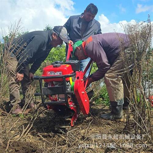 汽油机动力微耕机履带式田园管理机173柴油机款锄草机农用开沟机