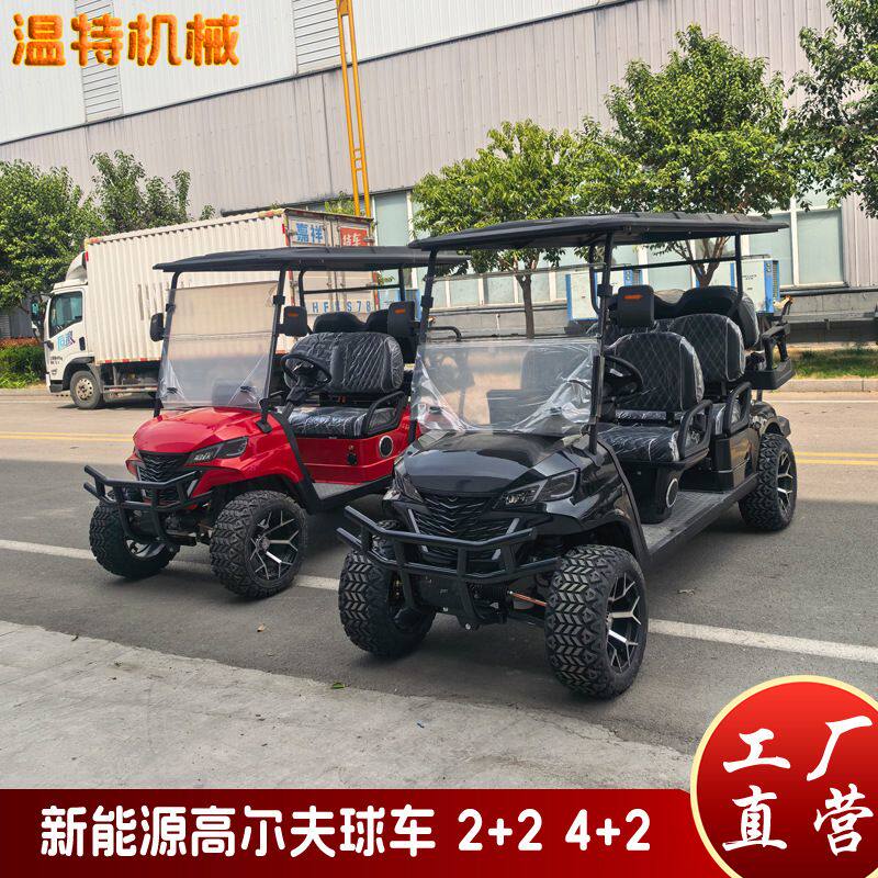 出口欧洲电动高尔夫球车  2/4/6/8人座观光车 球场景区代步车厂家