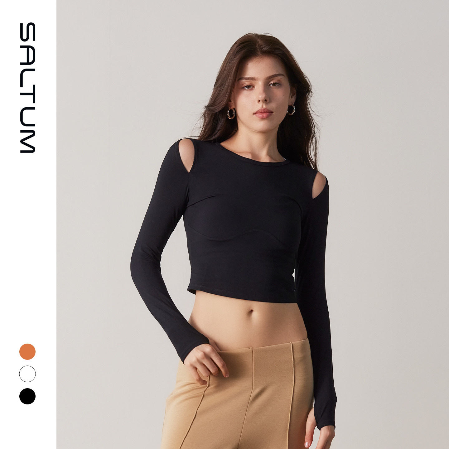 saltum长袖速干女紧身高弹力时尚图片