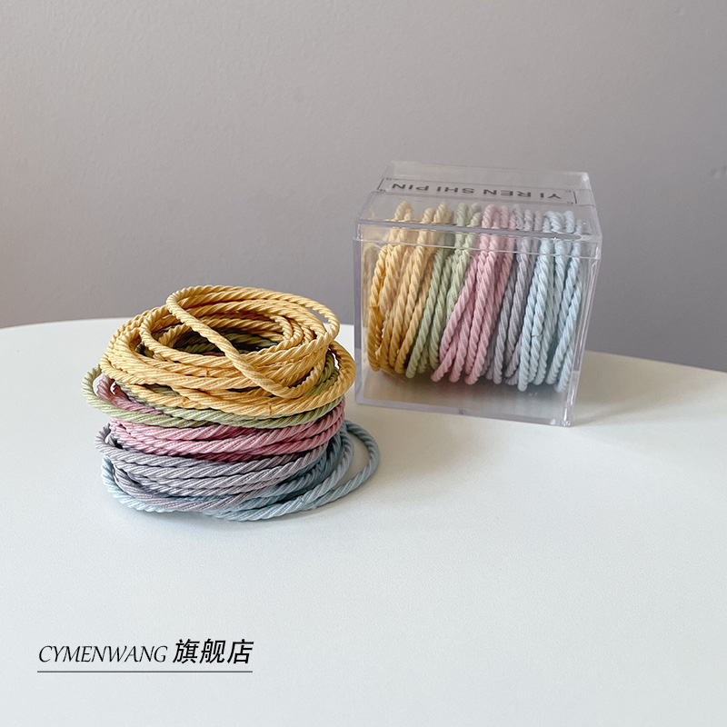 儿童马卡龙色基础橡皮筋