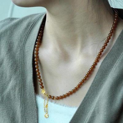 且末老料6mm玉石手链天然和田玉