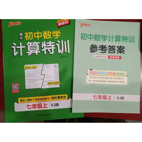 初中数学计算特训七年级上册湘教