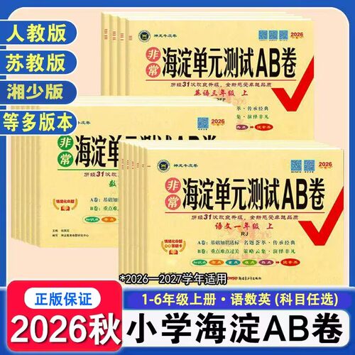 非常海淀单元测试AB卷小学