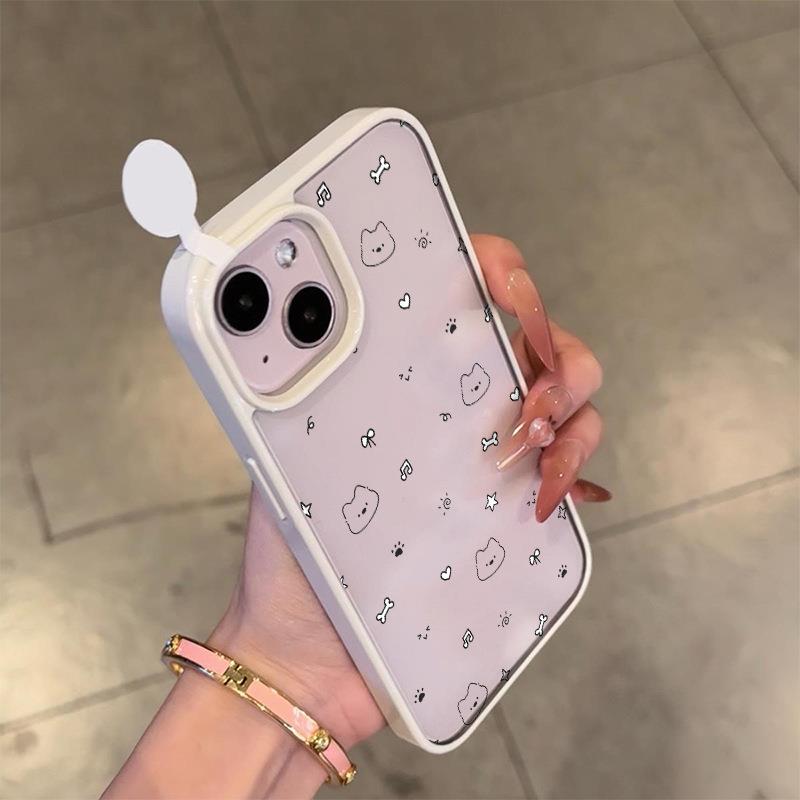 音乐小狗适用苹果17promax全包防摔手机壳16简约iPhone15保护14保护套外壳防摔卡通男女全包网红新款