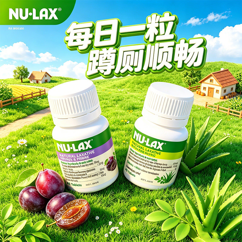 澳洲nulax乐康片西梅片加强版芦荟代谢便秘果蔬酵素噗噗片旗舰店