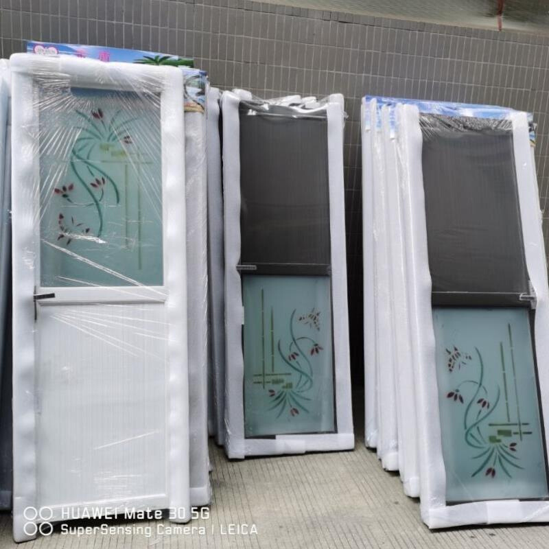 普通卫生间门简易铝合金q门卫生间门洗手间门厨房门厕所门玻璃门