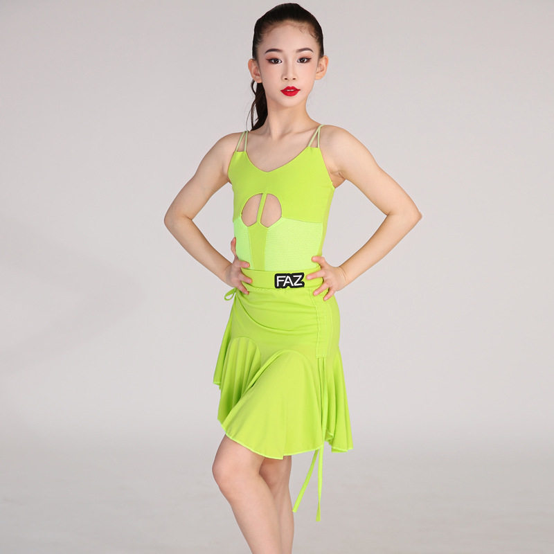 FAZ拉丁舞服女童夏季新款练功服