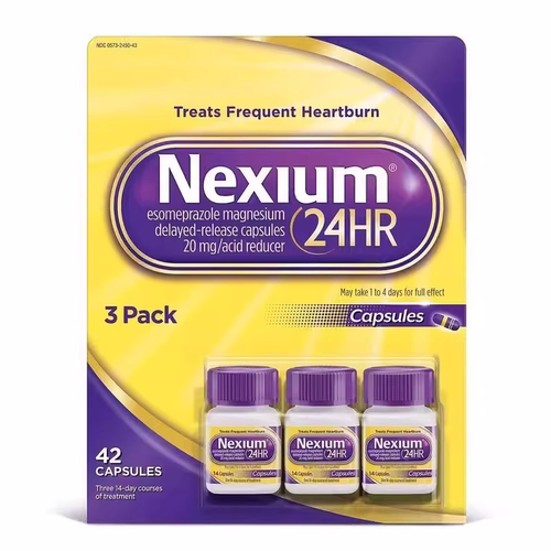美国进口耐信nexium原研药十二指肠溃疡奥美拉唑肠溶胶囊胃药正品