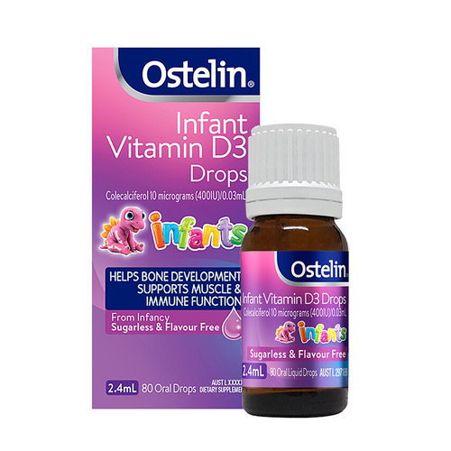 澳洲Ostelin奥斯特林婴幼儿童补钙液体补钙维生素D3滴剂原装进口