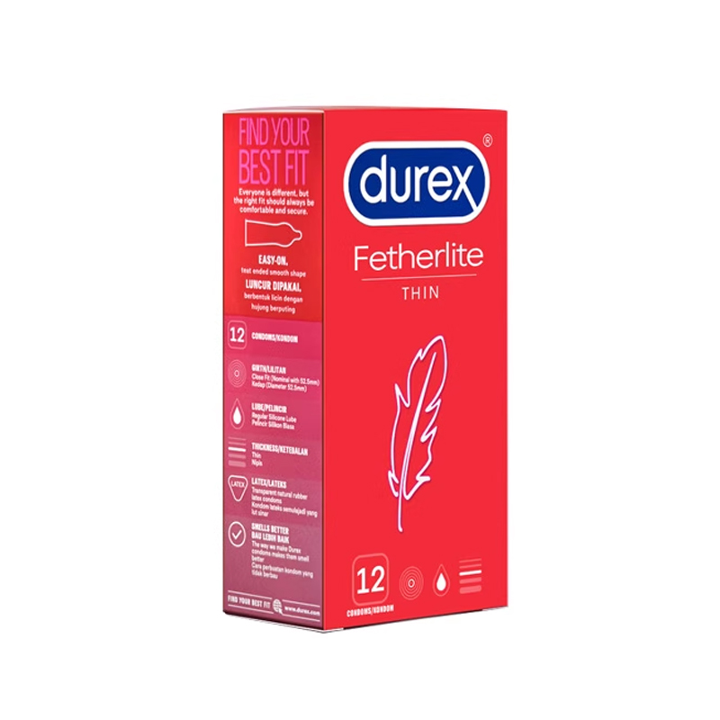 Durex杜蕾斯避孕套超薄裸入隐形裸感润滑男用套套正品官方安全套