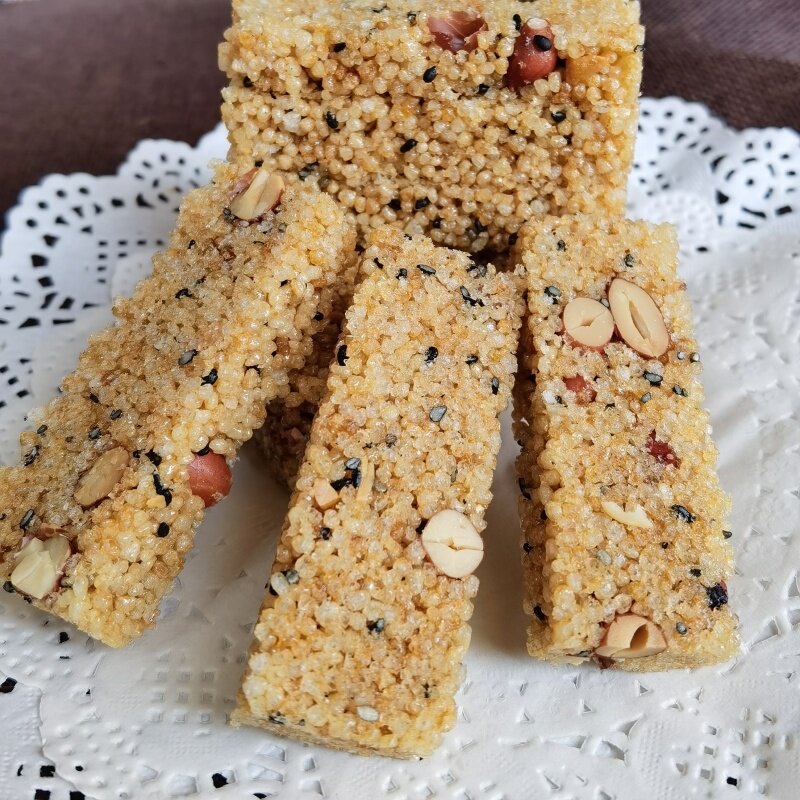 温岭传统小吃红糖小米花酥松脆焦香甜味零食小吃300g坞根炒米糖块