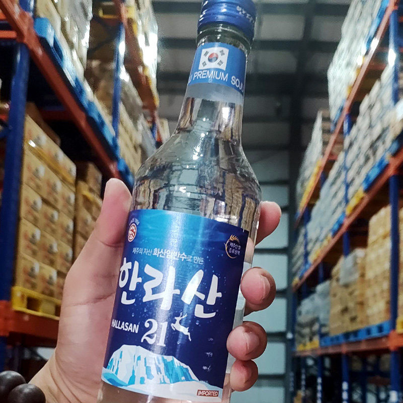 韩国进口汉拿山21度烧酒女士微醺水果酒菠萝西瓜水蜜桃低度利口酒