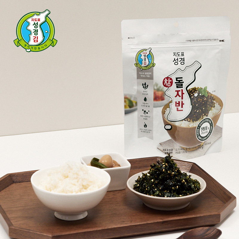 成京地图标 拌饭海苔碎70g大袋韩国进口韩式芝麻海苔碎原味烤海苔